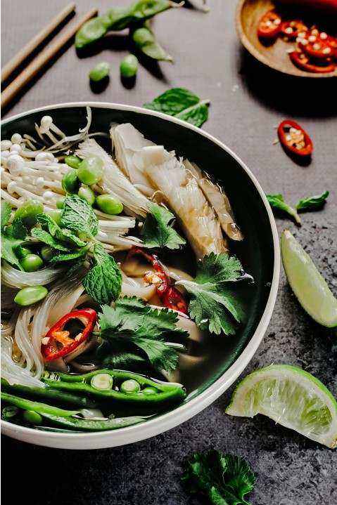 Salmon and greens